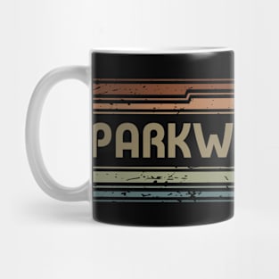 Parkway Drive Retro Lines Mug